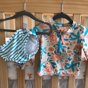 Ruffle Butts 2 piece swimsuit